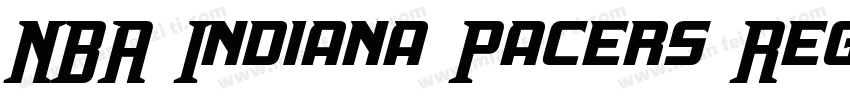 NBA Indiana Pacers Regular Version字体转换